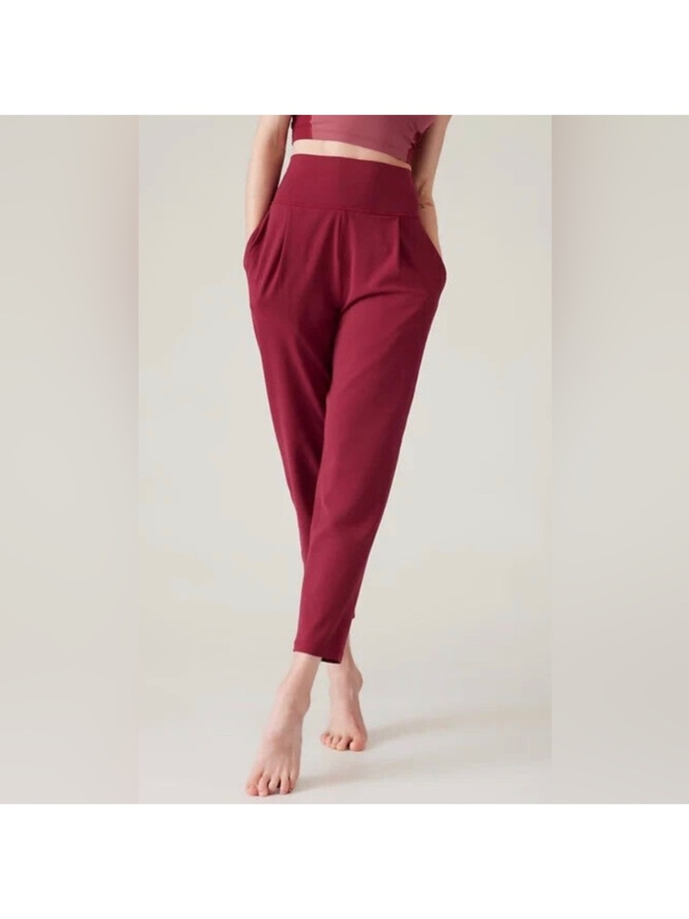 Athleta Elation Pant – Coffee Berry – Medium Tall (M/T) – EUC